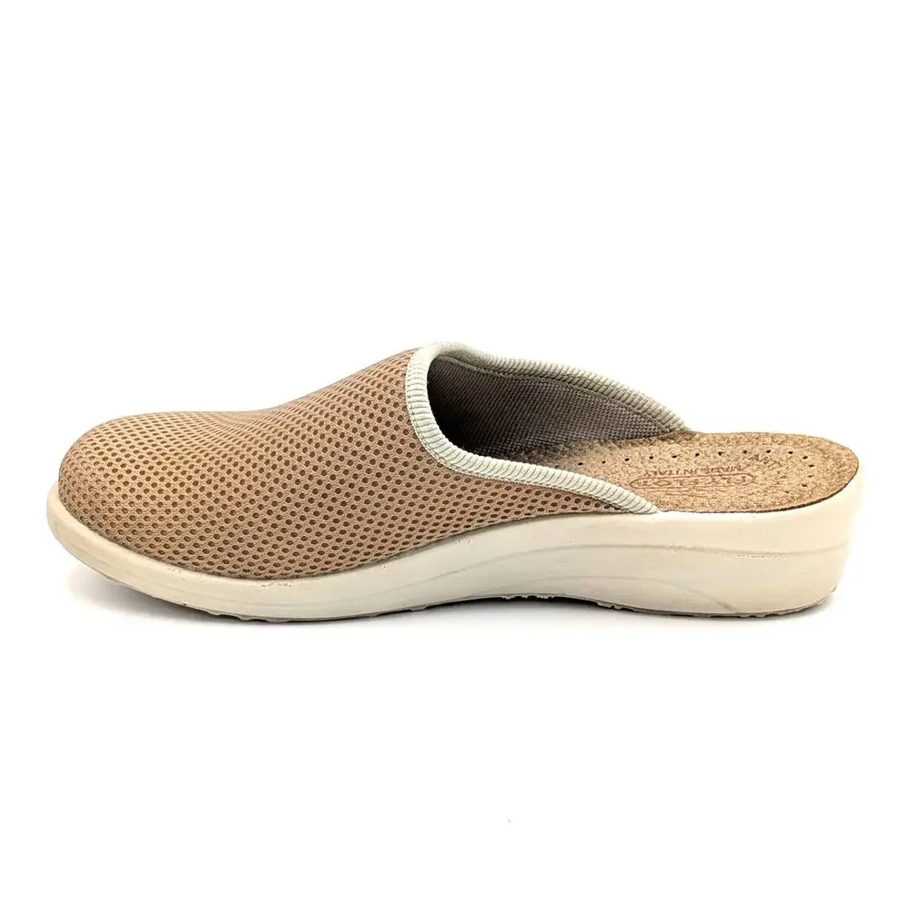 Fly Flot Anoia Mesh Comfort Clogs Mules Slippers Womens 9 EU 40 Beige T4368 FE - Picture 5 of 9